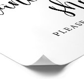 Rustic Wedding Reception Dansende Shoes Sign Poster (Hoek)