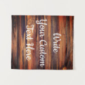 Rustic Wedding Reception Foto Prop Backdrop Sign Wandkleed (Voorkant (horizontaal))