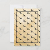 Rustic Wedding Reception Kaart Gothic Lijst (Achterkant)