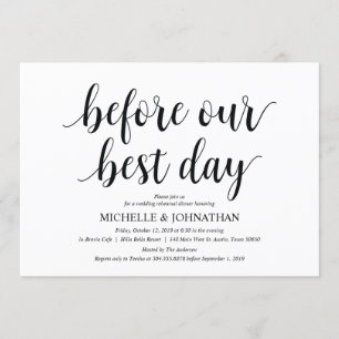 Rustic Wedding Rehearsal Dinner Invitation cards Kaart