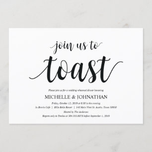 Rustic Wedding Rehearsal Dinner Invitation cards Kaart