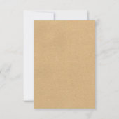 Rustic Wedding RSVP (Achterkant)