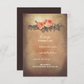 Rustic Wedding RSVP kaarten (Voorkant / Achterkant)