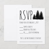 Rustic Wedding RSVP Kaartje (Voorkant / Achterkant)