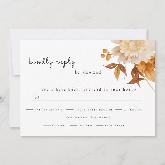 Rustic wedding RSVP Save The Date (Voorkant)