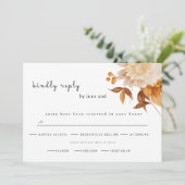 Rustic wedding RSVP Save The Date (Staand voorkant)