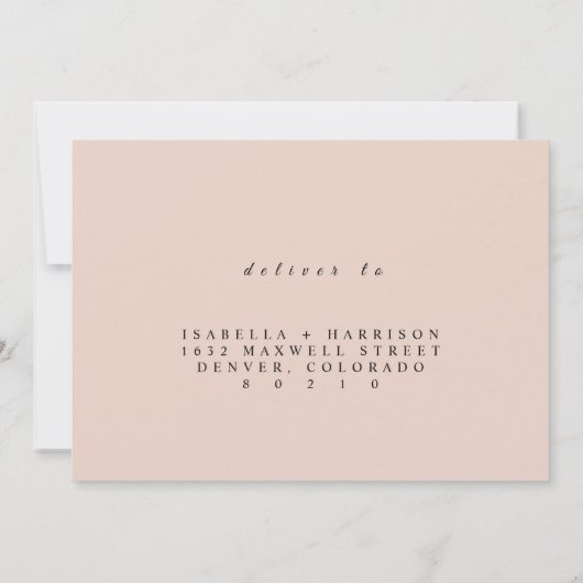 Rustic wedding RSVP Save The Date (Achterkant)