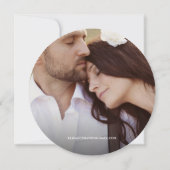 Rustic Wedding Save the date foto Wood Barn Invit Kaart (Achterkant)