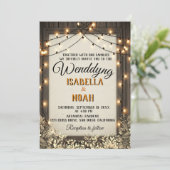 Rustic Wedding Save the Date Sjablonen met Herfst (Staand voorkant)
