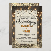 Rustic Wedding Save the Date Sjablonen met Herfst (Voorkant / Achterkant)