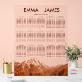 Rustic wedding seating chart Acrylic Sign (Mariage)
