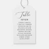 Rustic Wedding Table Numbers Wedding Favors Cadeaulabel (Achterkant)