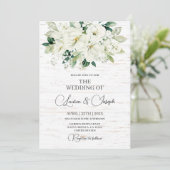 Rustic Wedding-uitnodiging Kaart (Staand voorkant)