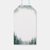 Rustic Wedding Waterverf Tree Favor Gift Label Cadeaulabel (Achterkant)