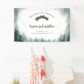 Rustic Wedding Welcome Banner Sign (Insitu)