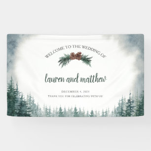 Rustic Wedding Welcome Banner Sign