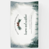 Rustic Wedding Welcome Banner Sign (Verticaal)