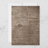 Rustic Wedding White Lace Ladybugs Kaart (Achterkant)