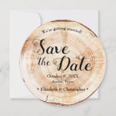 Rustic Wedding Wood Fotowebsite QR code Kaart (Voorkant)
