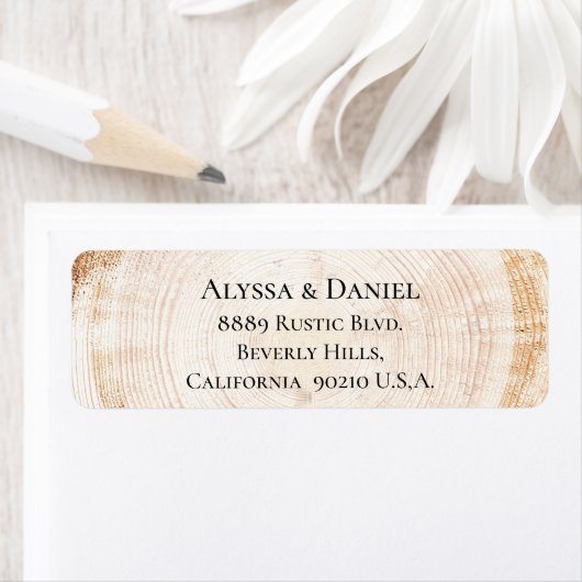 Rustic Wedding Wood grain tree bark ring Custom Etiket (Insitu)