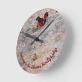 Rustic Welcome Pset Squirrel Ronde Klok (Hoek)