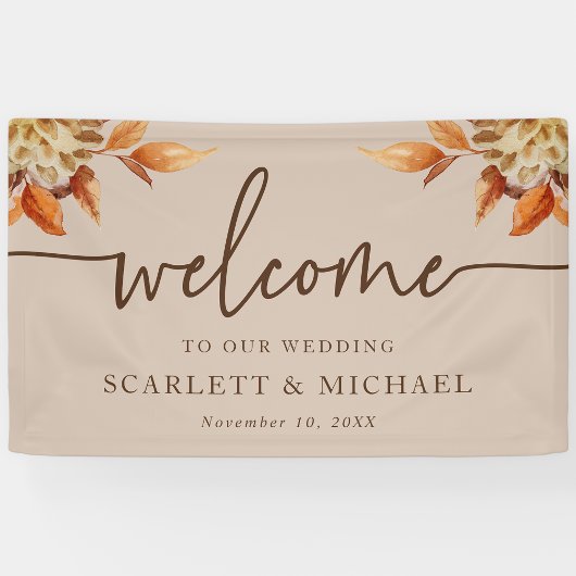 Rustic Welcome Wedding Banner