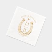 Rustic Western Horseshoe Love Monogram Wedding (Gauche)