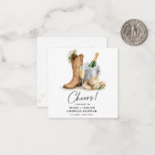Rustic Western Wedding Invitation (Devant/Arrière en situation)