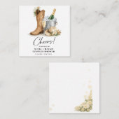 Rustic Western Wedding Invitation (Devant / Derrière)