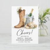 Rustic Western Wedding Invitation (Debout devant)