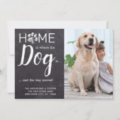 Rustic Weve Moved New Address Pet Photo Dog Moving Aankondiging (Voorkant)