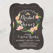 Rustic Whimsical Granny Chic Hipster Chalkboard Kaart (Voorkant / Achterkant)