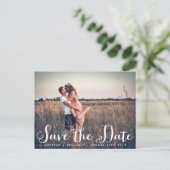 Rustic Whimsy Photo Save the Date Briefkaart (Staand voorkant)