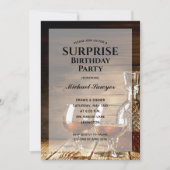 Rustic Whiskey Birthday Party Invitations (Voorkant)