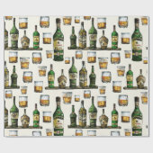 Rustic Whiskey Cadeaupapier (Vlak)