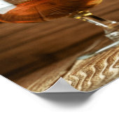 Rustic Whiskey Derby Party Welkom Poster (Hoek)