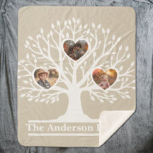 Rustic White 3 foto stamboom gepersonaliseerd