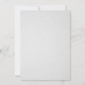 Rustic White Bridal Shower Invitations Kaart (Achterkant)