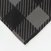 Rustic White Deer Antlers controleren naam spelden Fleece Deken (Hoek)