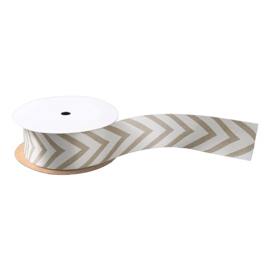 Rustic White Faux Burlap Chevron Pattern Lint (Spoel)
