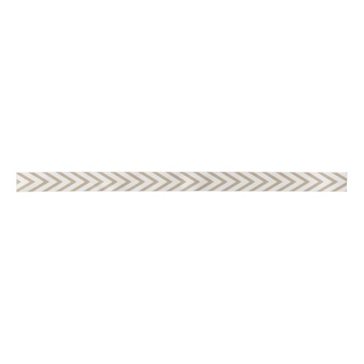 Rustic White Faux Burlap Chevron Pattern Lint (Voorkant)