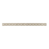 Rustic White Faux Burlap Snowflake Pattern Lint (Voorkant)