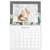 Rustic White Magnolia Floral Custom 2023 Photo Kalender (Jan 2026)
