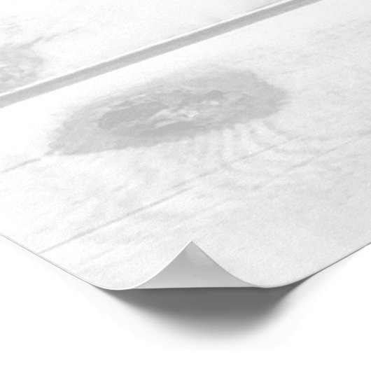 Rustic White Shiplap Wood Home Boxwood Wreate Poster (Hoek)