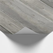 Rustic White Wood Cadeaupapier (Hoek)