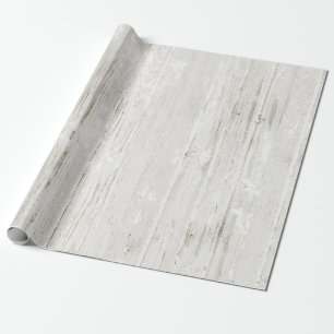 Rustic Whitewash Wood Cadeaupapier