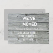 Rustic wij hebben de Nieuwe Witte Aankondiging van (Voorkant / Achterkant)