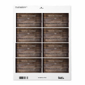 Rustic wij hebben het Nieuwe Etiket van het Adres  (Full Sheet)