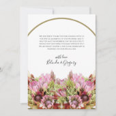 Rustic Wild Flower Bouquet Weddenschap Bedankt (Voorkant)