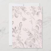 Rustic Wild Flowers Wedding Kaart (Achterkant)